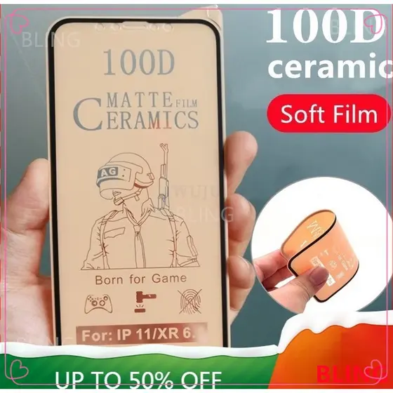 Película Protetora De Tela / Cerâmica Fosca / 100d / Mate / Adequada Para iPhone 15 14 13 12 11 Pro Max X XR XS Max 12 13 Mini 6 7 8 14 15 Plus