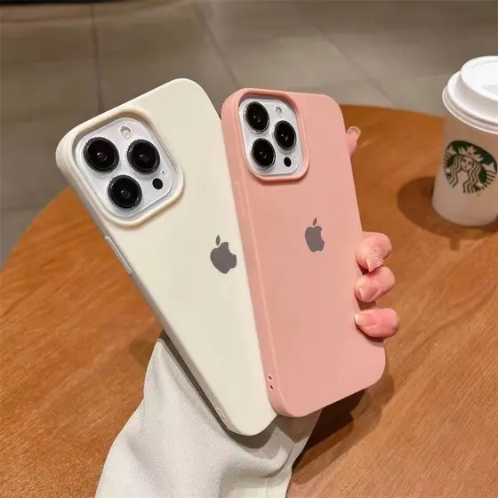 Cor sólida TPU celular Capinha Capa Para iPhone 14 13 12 11 Pro Max XR XS X 7 8 Plus