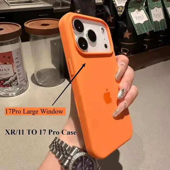 Carcasa TPU Mate Case Capa Capinha para iPhone XR/11 Alterar para iPhone 17 Pro Anti-Huella Capa