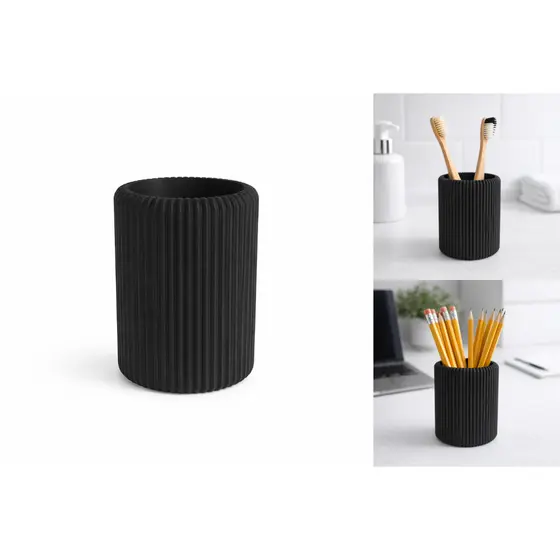 Porta Canetas e Pincel Maquiagem | Organizador de Mesa Escritório | Porta Treco e Escovas