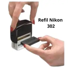 2 REFIS - ALMOFADINHA PARA CARIMBO AUTOMÁTICO PREMIUM 20 / NIKON 302, ALMOFADA, TINTA