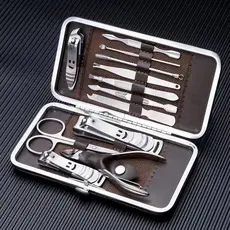 Kit Cortador De Unha Manicure Portatil Estojo Pinca Tesoura-envio imediato