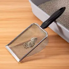 Pá Higiênica De Areia para Gatos Peneira Coletora Aço Inox-envio imediato