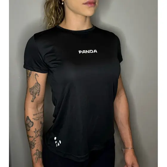 camiseta dry fit feminina com proteção uv para academia/corrida/treino (BL01)