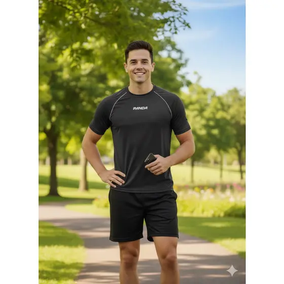 camiseta dry fit masculina para academia/treino/corrida com proteção uv