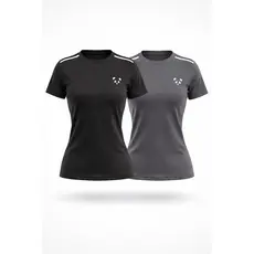 kit com duas camisetas feminina dry fit com proteção uv para academia/corrida/treino (COD02)