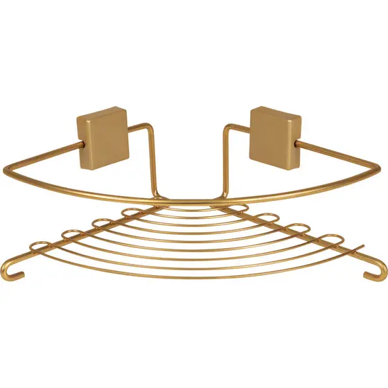 Suporte Shampoo de Canto Curvy Dourado Bel