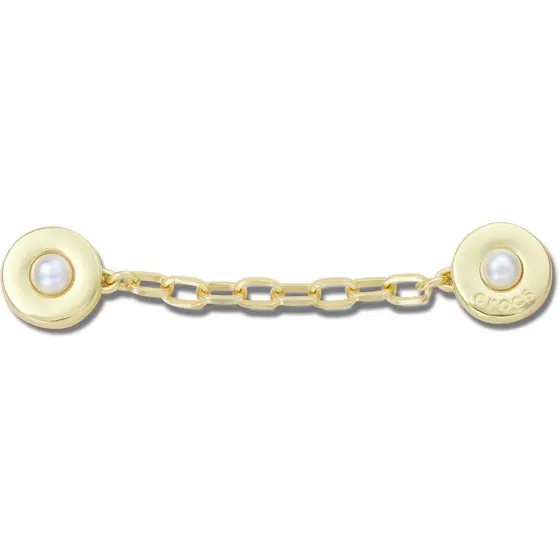 Jibbitz™ Corrente Dourada Com Rebites de Pérola Único