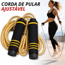 Corda de Pular Profissional Ajustável 2,70m Speed Rope Rolamento 360 Academia Crossfit Treino Cardio Fitness Exercício