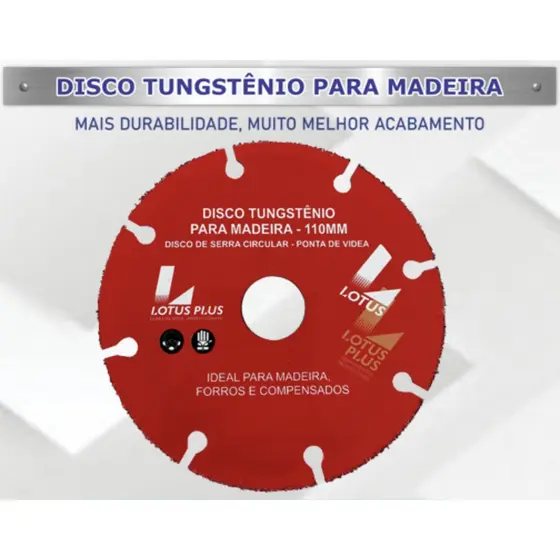 DISCO DE CORTE TUNGSTENIO PARA MADEIRA