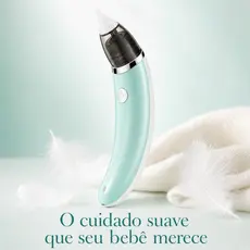 Aspirador Nasal Bebê Infantil Silicone Elétrico 5 Potências Sucção Recarregável Tira Meleca Sucção