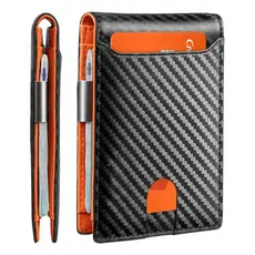 Carteira Masculina Mágica Bolso Antifurto Porta Cartão Rfid
