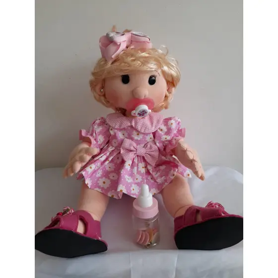 BONECA MEU BEBÊ LUNA - ROUPA REMOVÍVEL