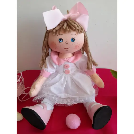 Boneca de Pano Nanda - Roupa Removível