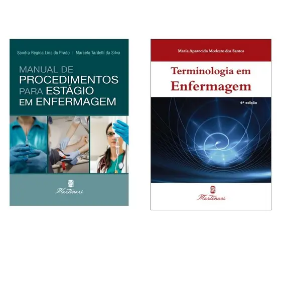 Livros Terminologia em Enfermagem + Manual de Procedimentos de Estagio de Enfermagem