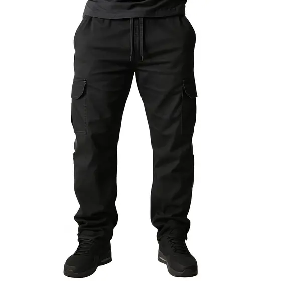 Calça Cargo Bolso Na Lateral Resistente Para Trabalho Pesado