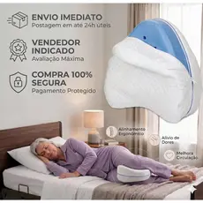 Travesseiro Almofada De Postura Para Pernas Pés Joelhos Ortopédico