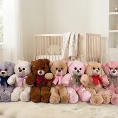 Urso De Pelúcia Fofinho 50cm Antialérgico Com Selo Inmetro E Laço Removível Amiguinho Teddy