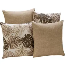 Kit com 4 Capas de Almofadas Decorativas Gorgurinho com Zíper