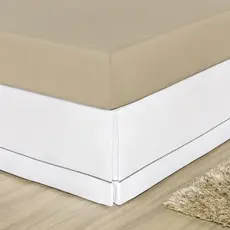 Saia Box para Cama Casal Padrão 100% Algodão Percal 180 Fios