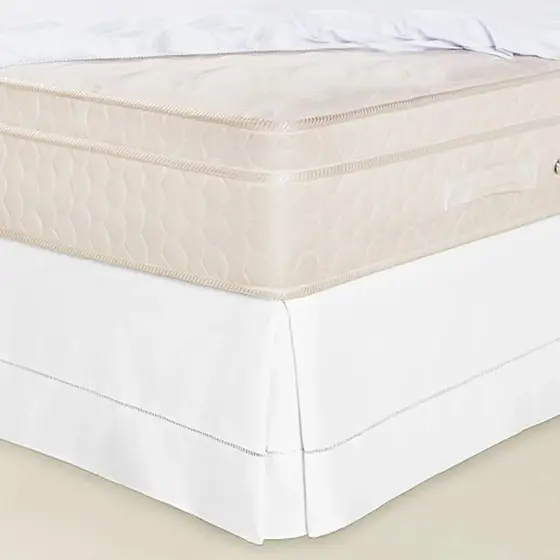 Saia Box para Cama Casal Padrão Ponto Palito Oxford