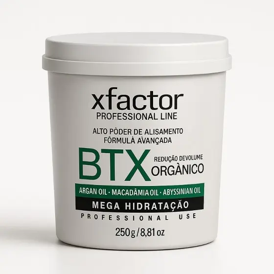 Xfactor BTX Orgânico Brilho E Maciez Aos Cabelos 250G