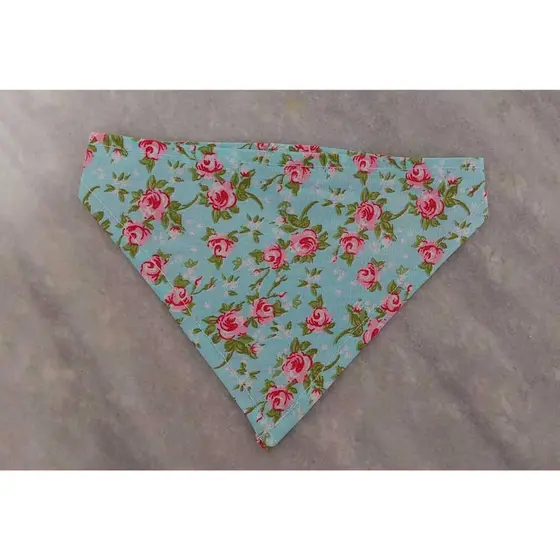 Bandana para cachorro, bandana para cachorro de pequeno porte, bandana P (floral)