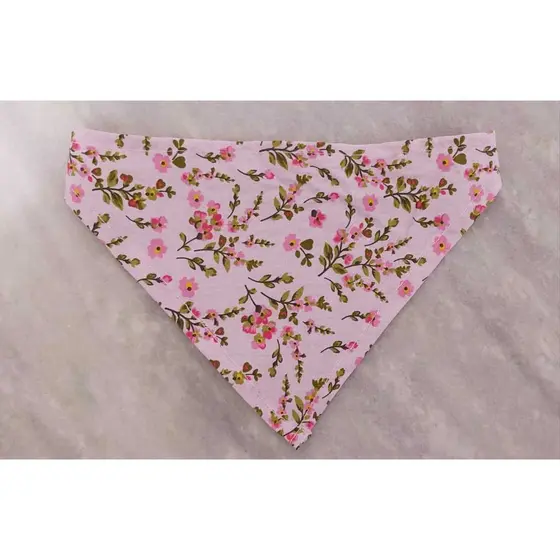 Bandana para cachorro, bandana para cachorro de pequeno porte, bandana G (estampa floral)