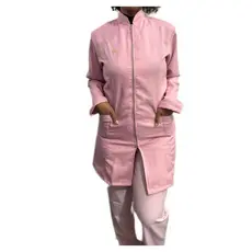 Jaleco Feminino Oxford Zíper
