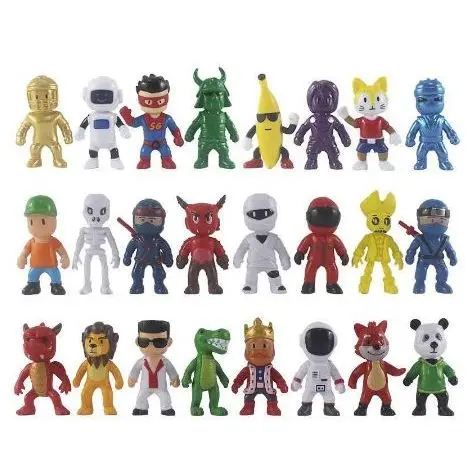 Stumble Guys Especiais Lendarios Cartela Com 24 Bonecos 7 Cm