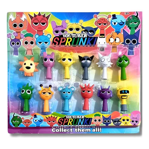 Bonecos Sprunki Rhythm Box 12 Personagens Infantil Brinquedo