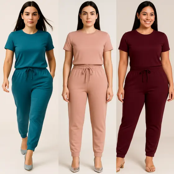 Conjunto Fardamento Suede Light Calça Jogger Blusa Básica Confortável Enfermagem Fardamento