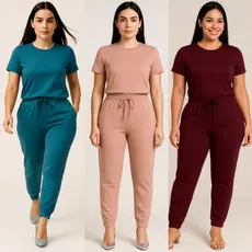 Conjunto Fardamento Suede Light Calça Jogger Blusa Básica Confortável Enfermagem Fardamento