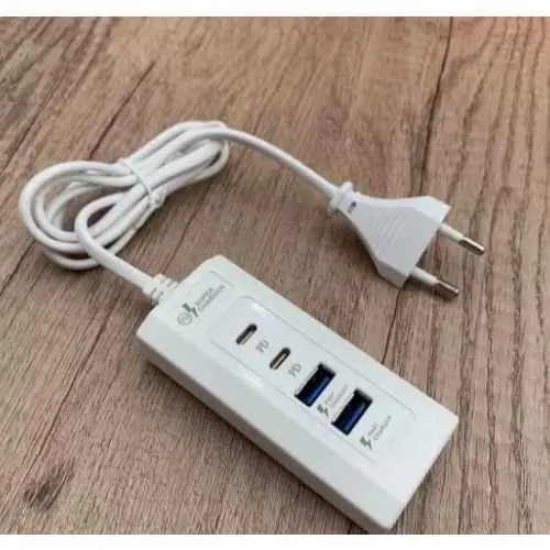 FILTRO DE LINHA 2-USB E 2 TIPO-C CARREGADOR 25W