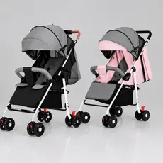 Carrinho de bebê para passeio reclinavel dobravel Assento Acolchoado
