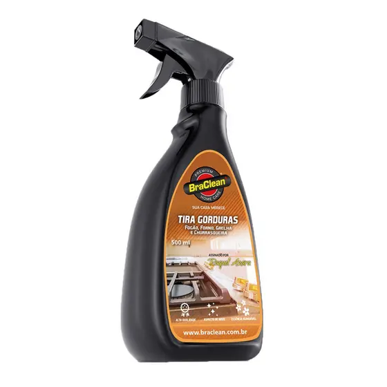 Spray Tira Gordura 500ml Multiuso Desengordurante Uso Profissional E Doméstico Eficência E Qualidade