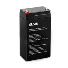 Bateria Selada Elgin Chumbo 4v 4Ah Regulagem VRLA Terminal F1