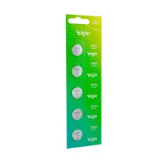 Bateria Lítio Elgin CR2430 3v Kit 5 Unidades Blister Alta Duração