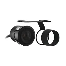 Camera de Ré Estacionamento Automotiva H-Tech CR130 Universal Dianteira Encaixe Borboleta Parachoque Resistente Água 