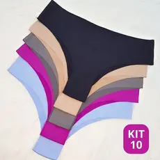 Kit Calcinhas Sem Costura Cortada a Laser Tanga Não Marca - Tanga Roma Ads