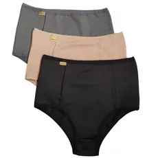 Kit 3 Calcinha Cinta Modeladora Suplex Cós Alto Segura Barriga - Isabela Ads
