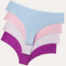 Kit 5 ou 3 Calcinha Sem Costura Corte A Laser Não Marca - Tanga Roma