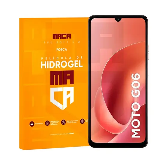 Película Hidrogel Frontal Moto G06 Fosca Antirreflexo