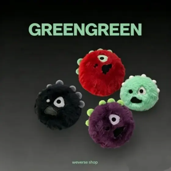Kpop Idol GREENGREEN Chaveiro De Pelúcia Charm Chaveiros