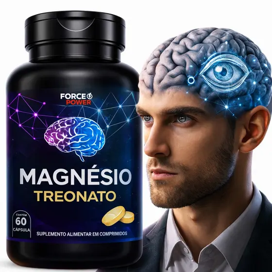 Treonato de Magnésio 1000 mg Original + Treonina 60 Comprimidos - ENVIO IMEDIATO