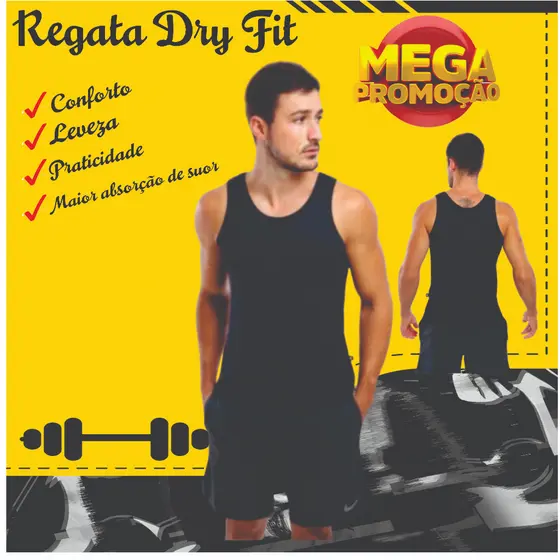 Regata Dry Fit Camiseta Machão Masculina Academia Corrida Treino Fitness Promoção Direto Da Fábrica