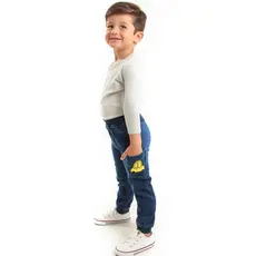 Calça Jeans Infantil Moletom Jogger Baby