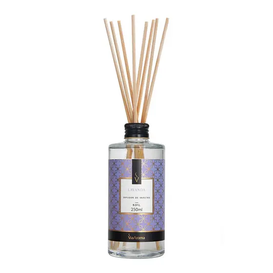 Refil Para Difusor De Varetas 250ml Via Aroma Vários Aromas