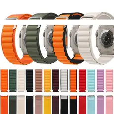 pulseira novo loop Alpina de 49 mm compatível apple watch ultra e smartwatch 45 44 42 41 40 38mm NAO INCLUSO ROLOGIO