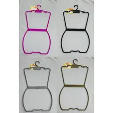 Cabide Silhueta Adulto Expositor de Roupas Cores Kit 10 Unidades